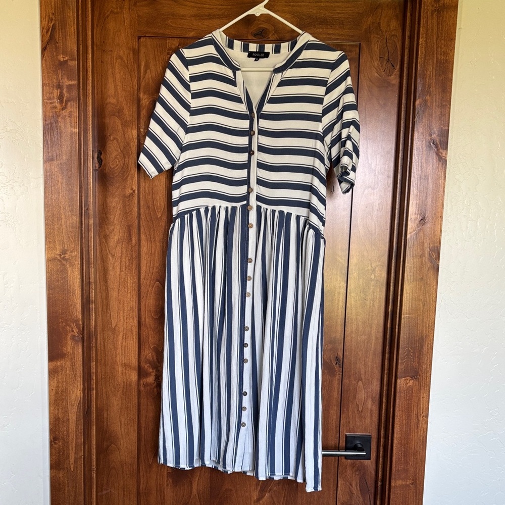 Roolee button down midi dress